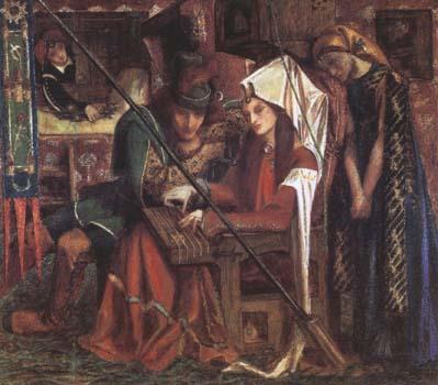 Dante Gabriel Rossetti The Tune of Seven Towers (mk28) oil painting picture